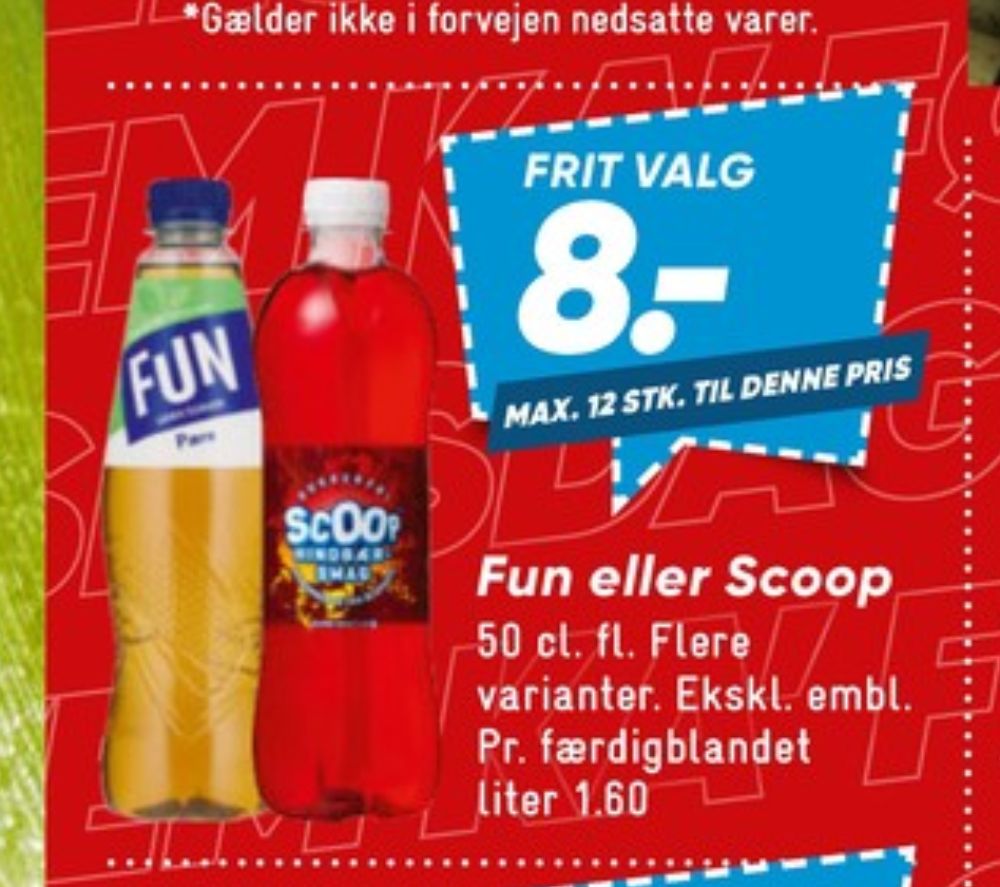 Scoop, Hindbærsmag Læskedrik 