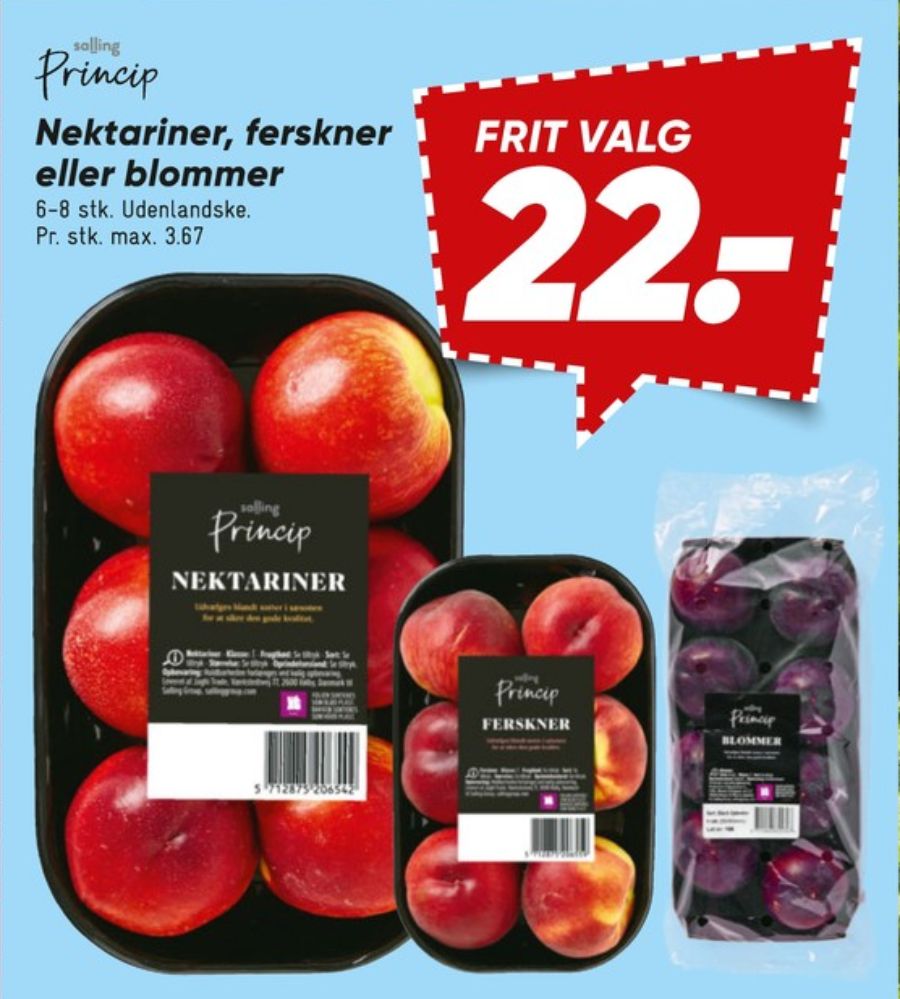 Salling Princip, Blommer