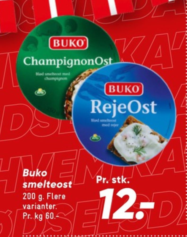 Buko Smelte, Smøreost Rejeost