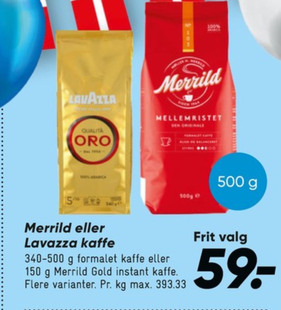 LavAzza Qualita Oro, Kaffe Formalet