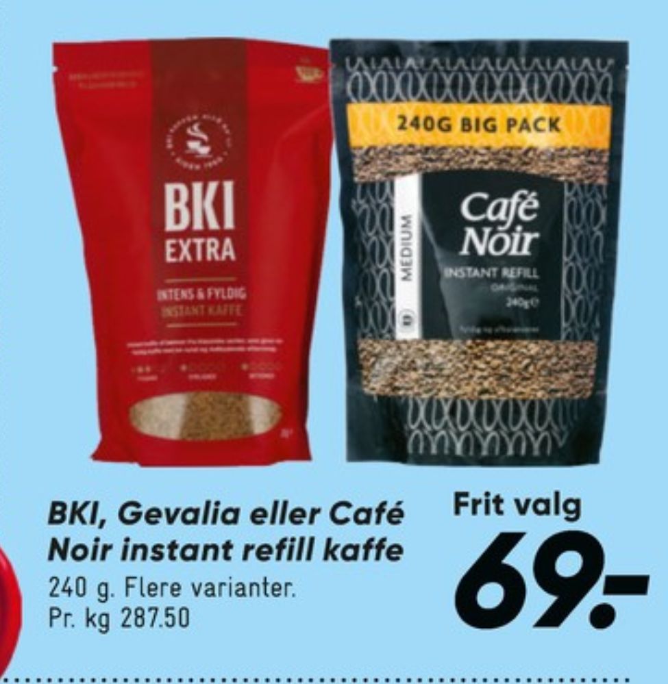 BKI Extra, Instant Kaffe