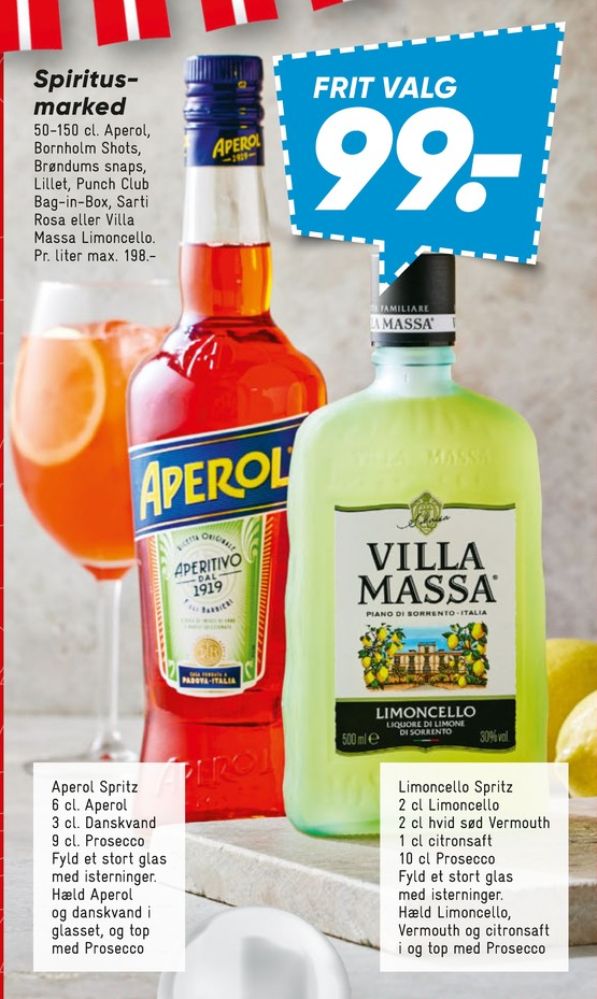 Villa Massa Limoncello, Likør