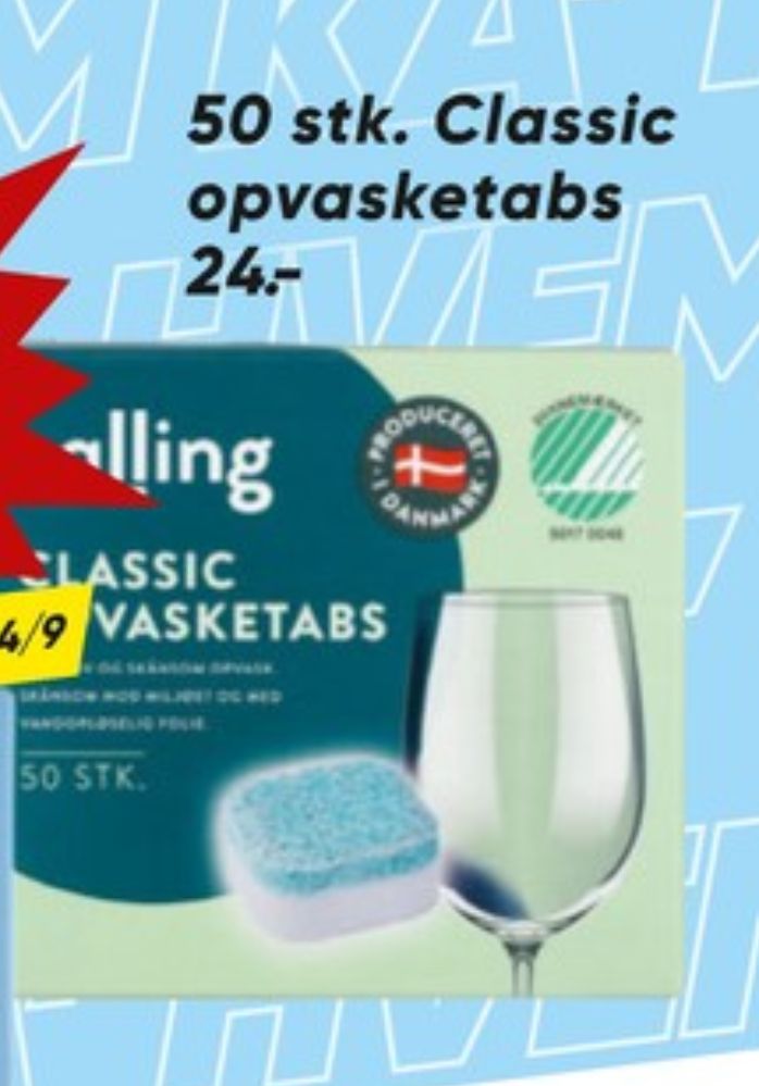 Salling, Maskinopvask-tabs
