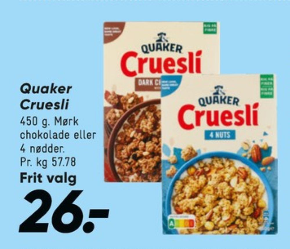Quaker, Cruesli 4 Nuts