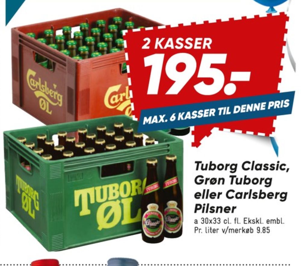 Tuborg Classic, Øl