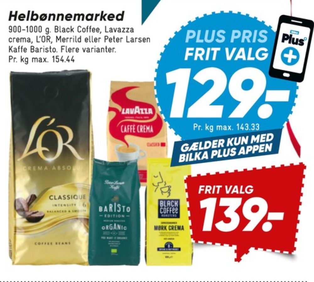 LavAzza Caffe Crema Classico, Kaffebønner