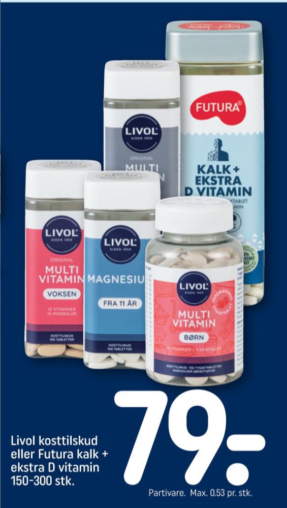 Livol Multi, Vitaminer