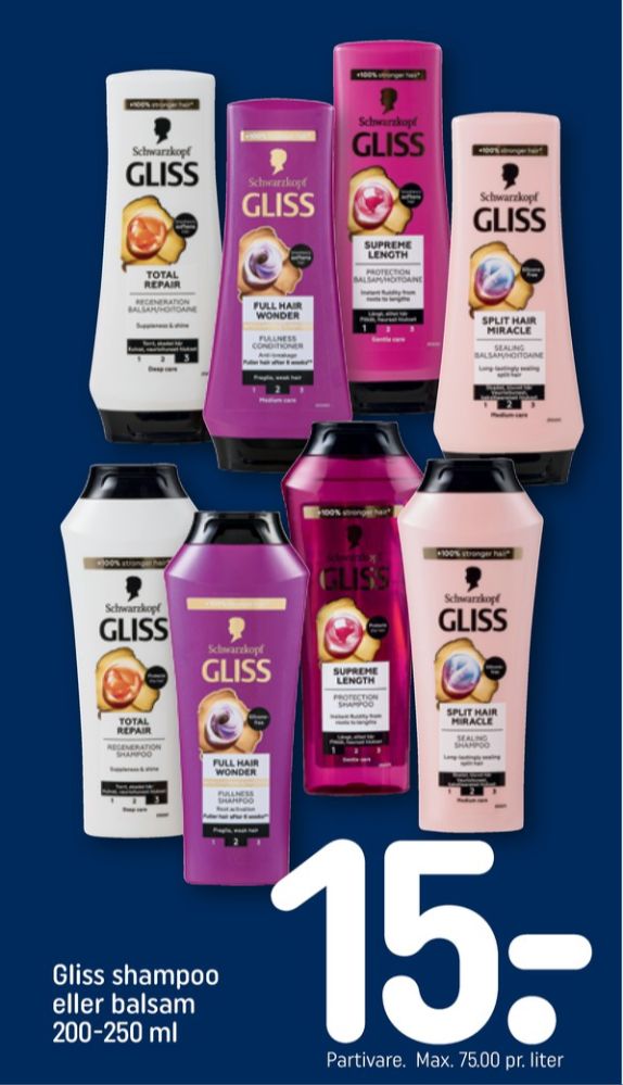 Schwarzkopf Gliss, Shampoo
