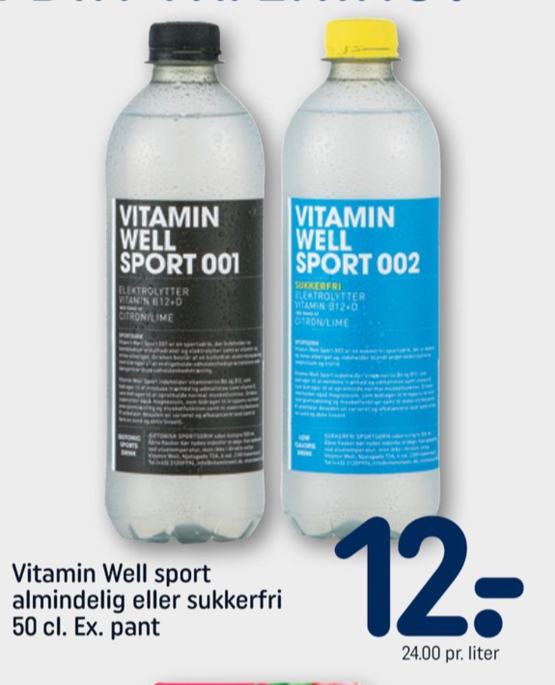 Vitamin Well Sport 001, Vitamindrik