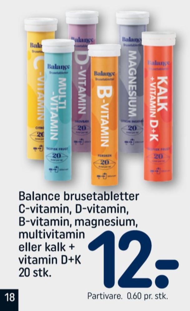 Balance, Vitaminer