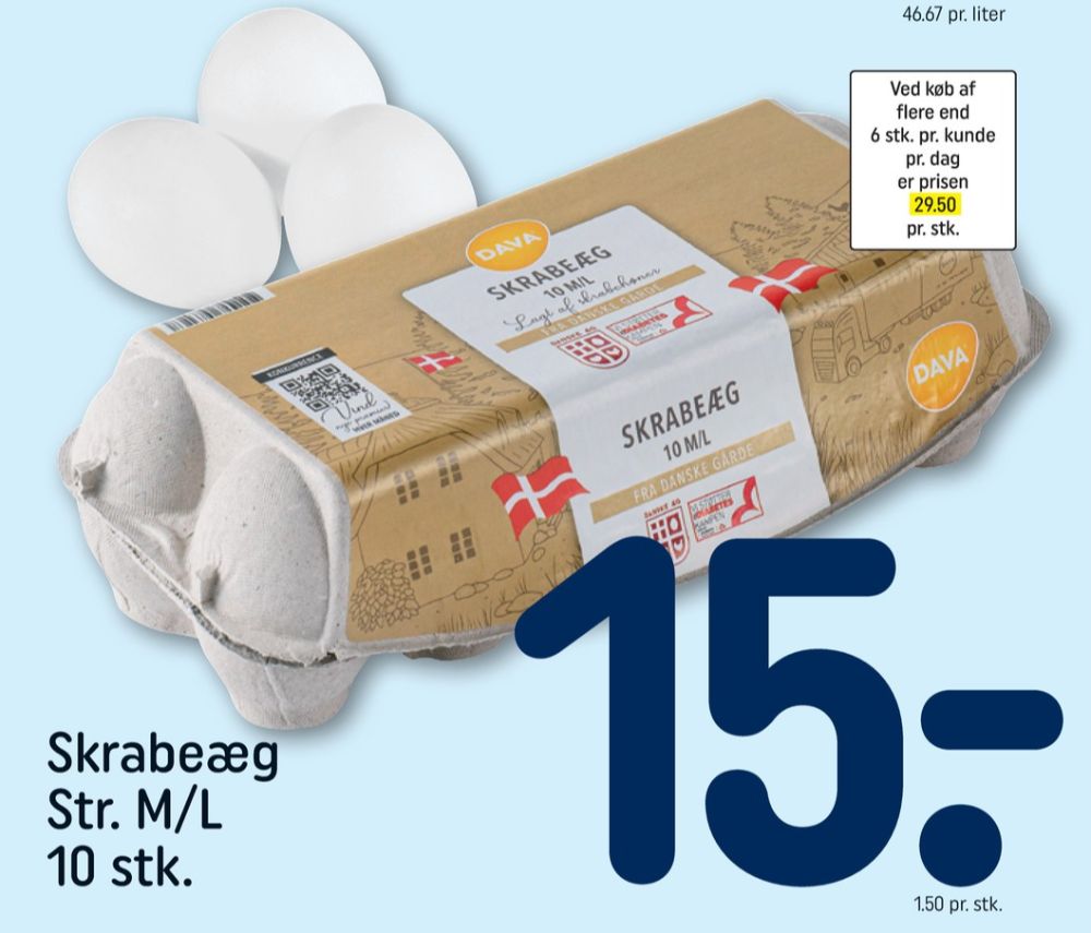 DAVA Foods, Skrabeæg M/L