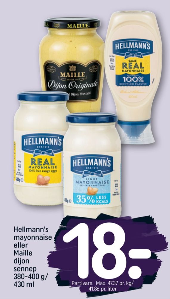 Hellmanns, Mayonnaise Light