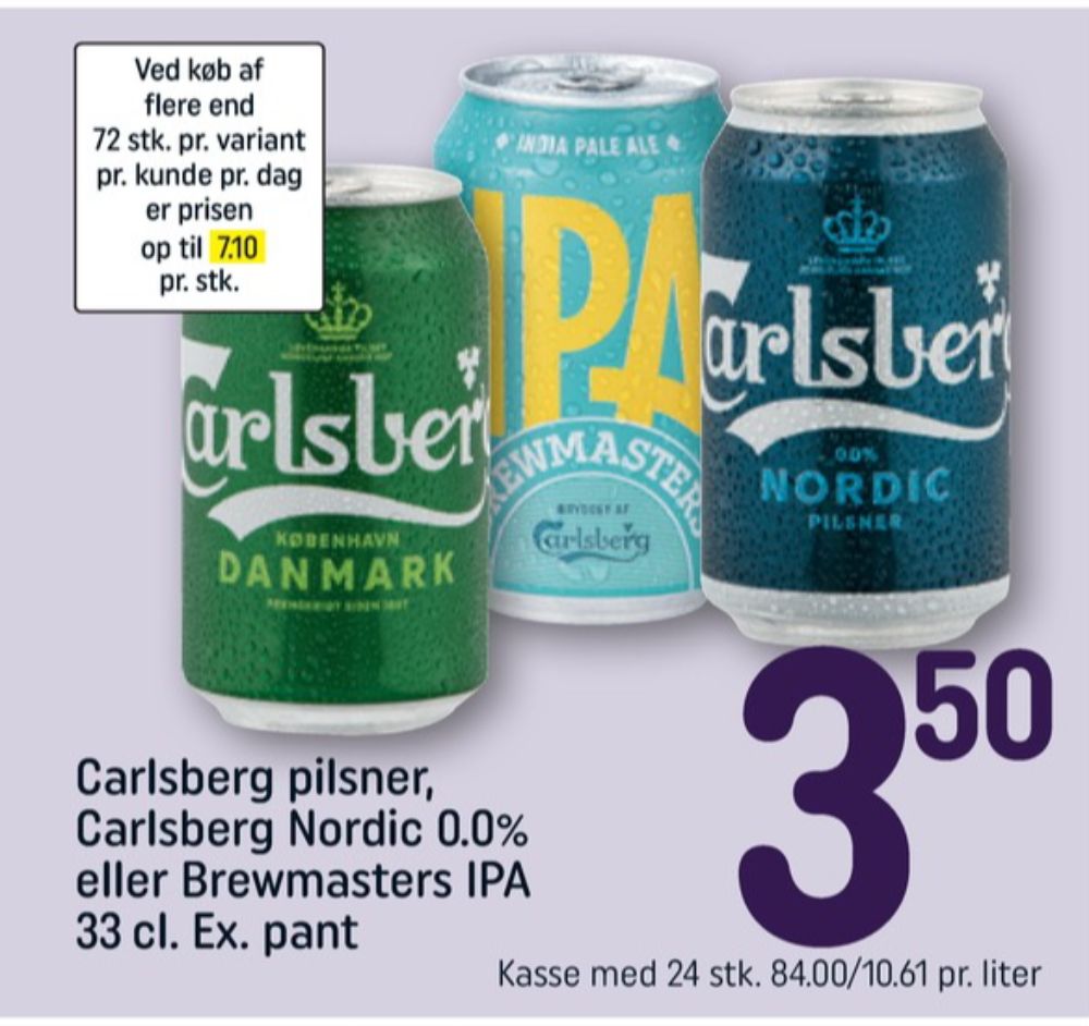 Carlsberg Nordic Pilsner, Øl - Alkoholfri