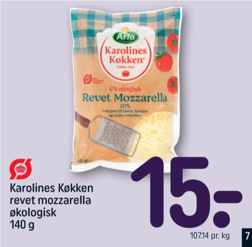 Karolines, Revet ost Mozzarella