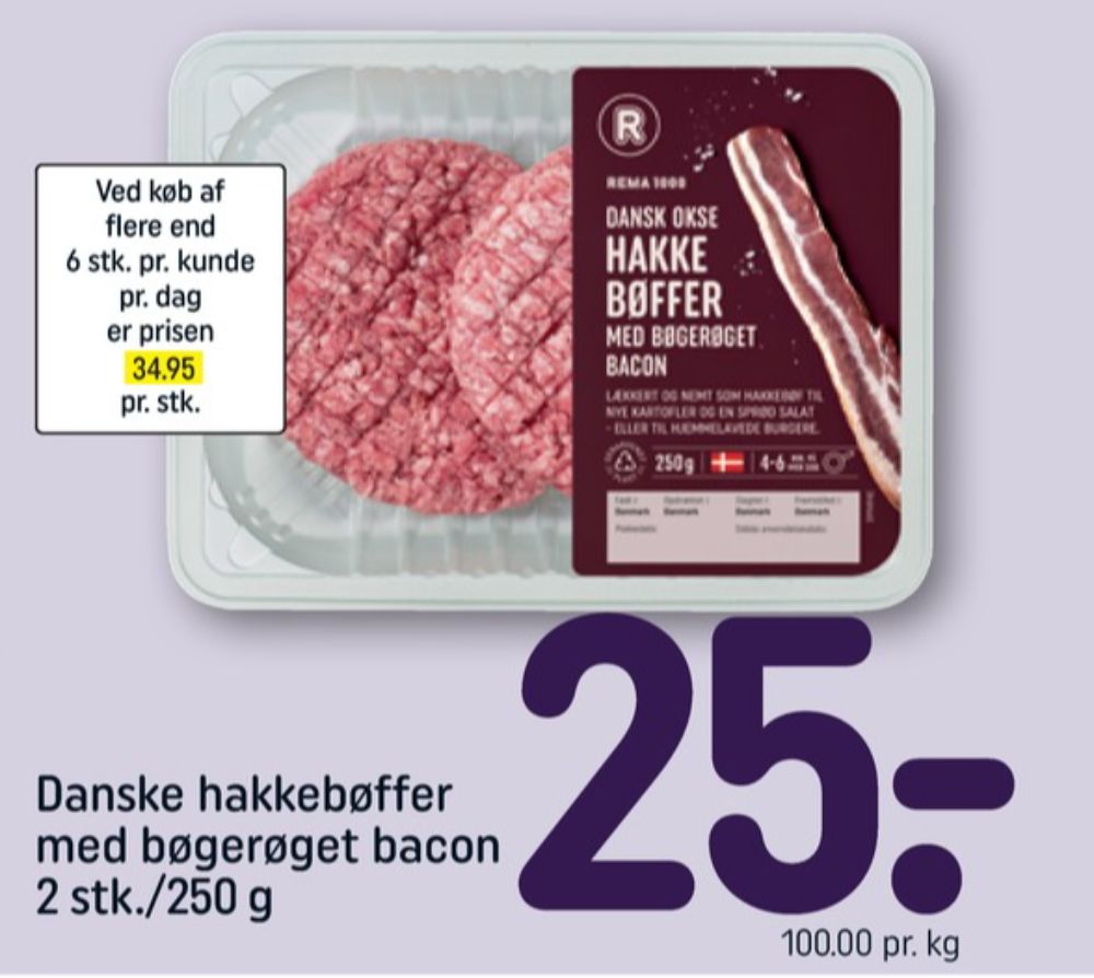 Rema 1000, Hakkebøffer