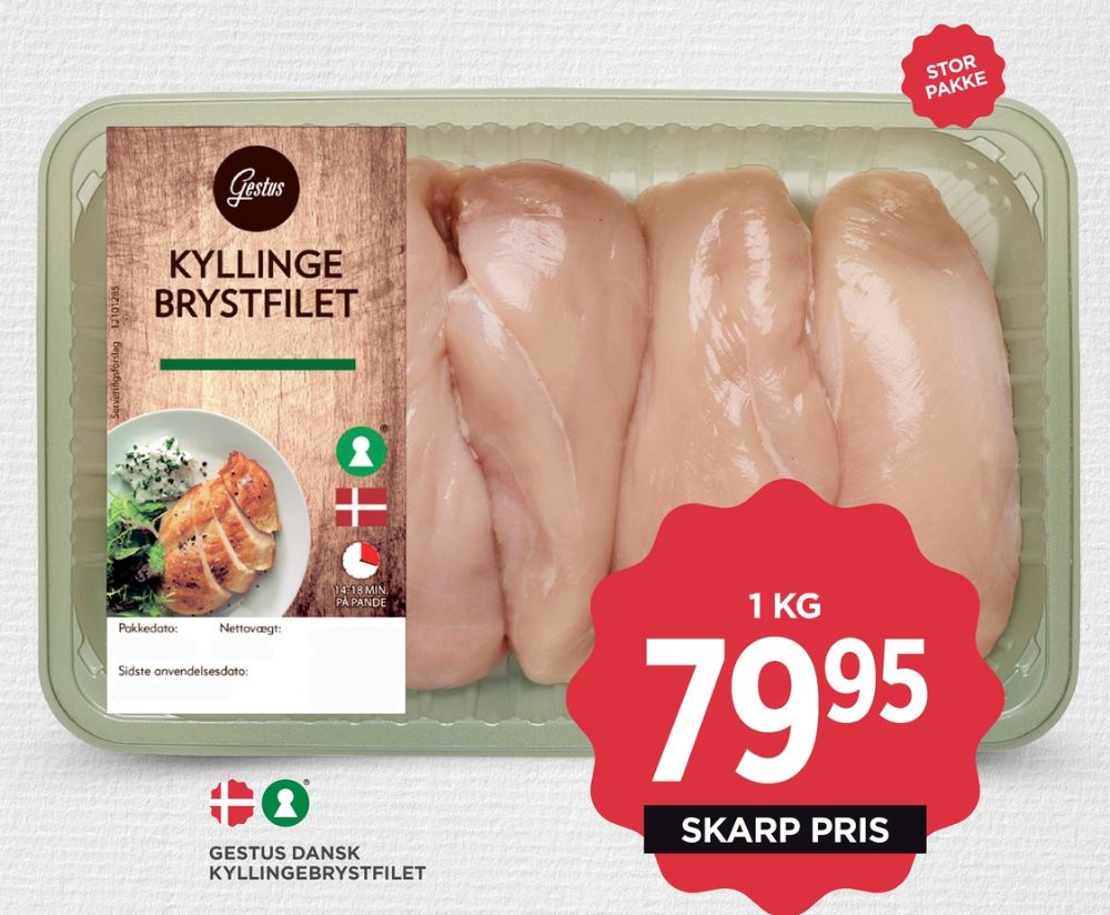 Gestus, Kyllingebrystfilet