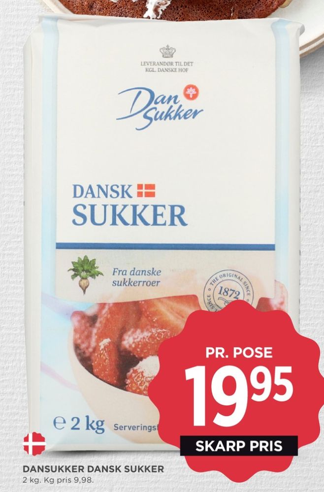 Dansukker, Sukker