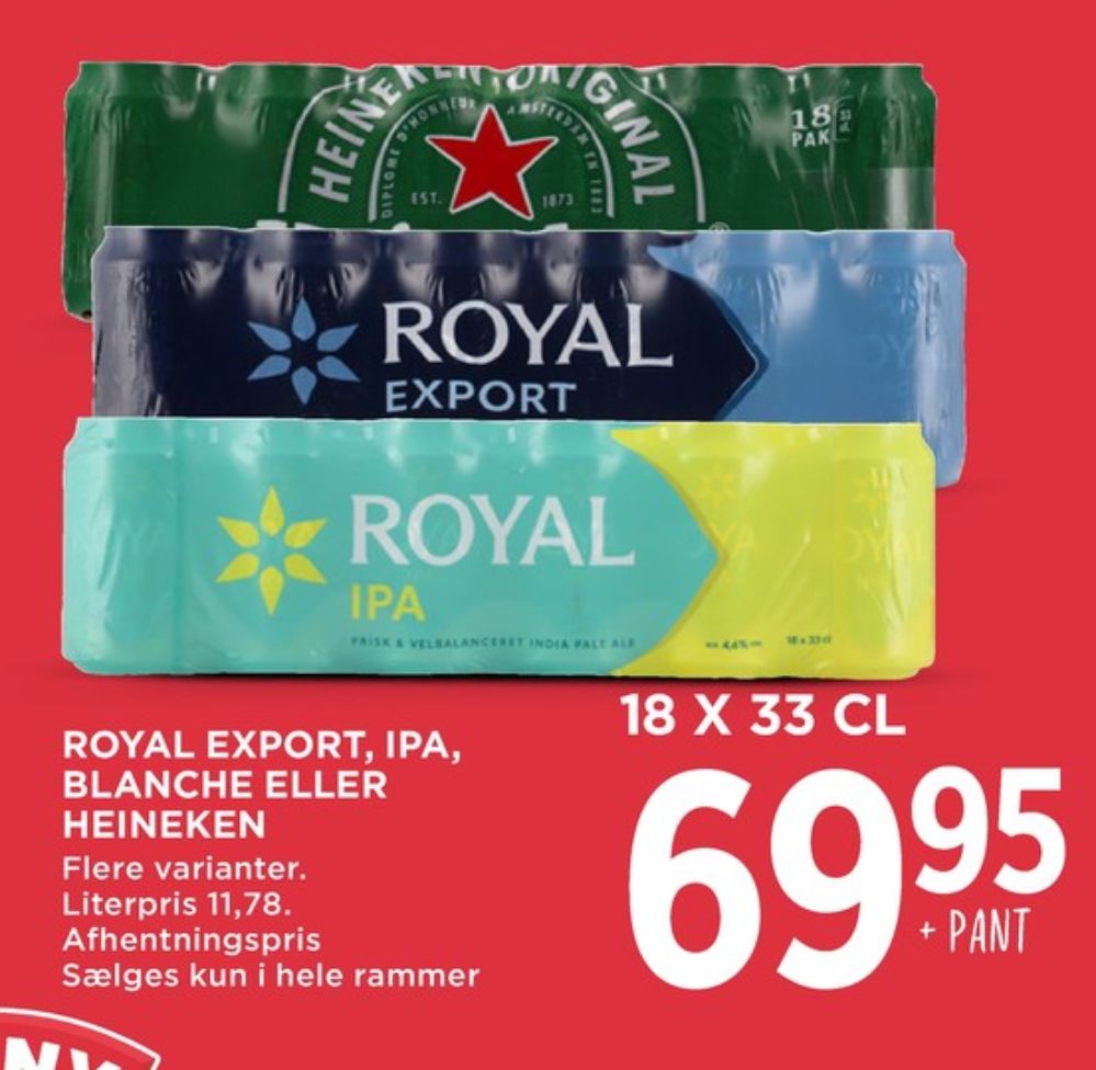 Royal Blanche, Øl 18 pk.