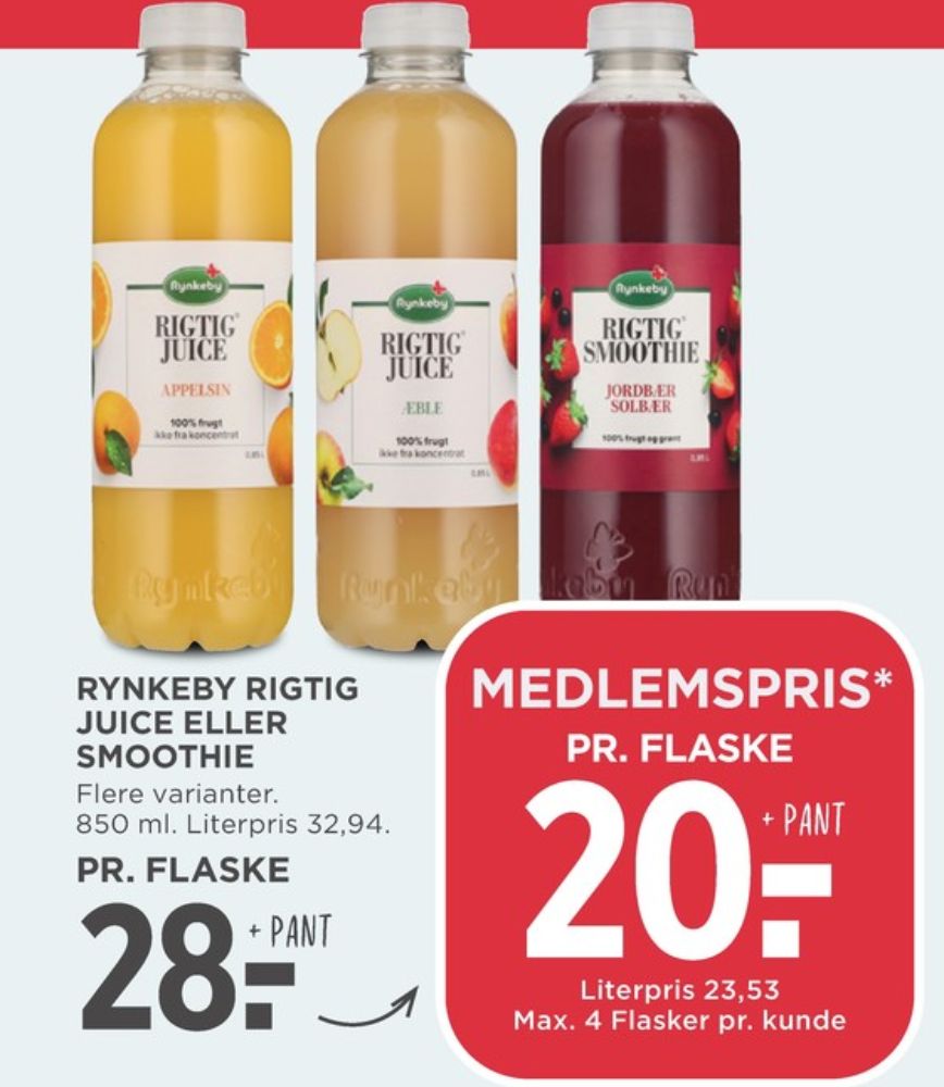 Rynkeby Rigtig, Æblejuice