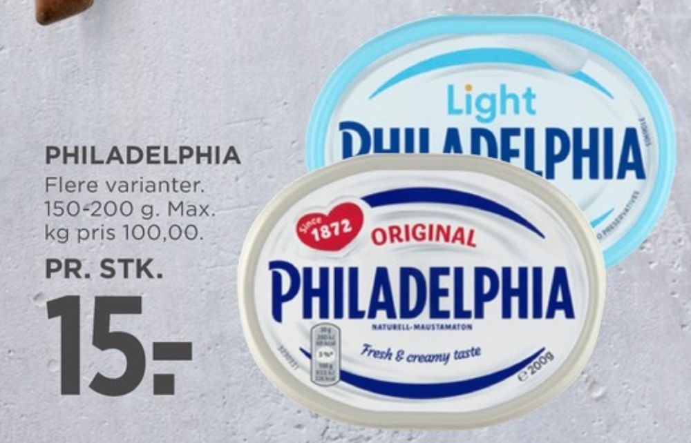 Philadelphia, Flødeost Original
