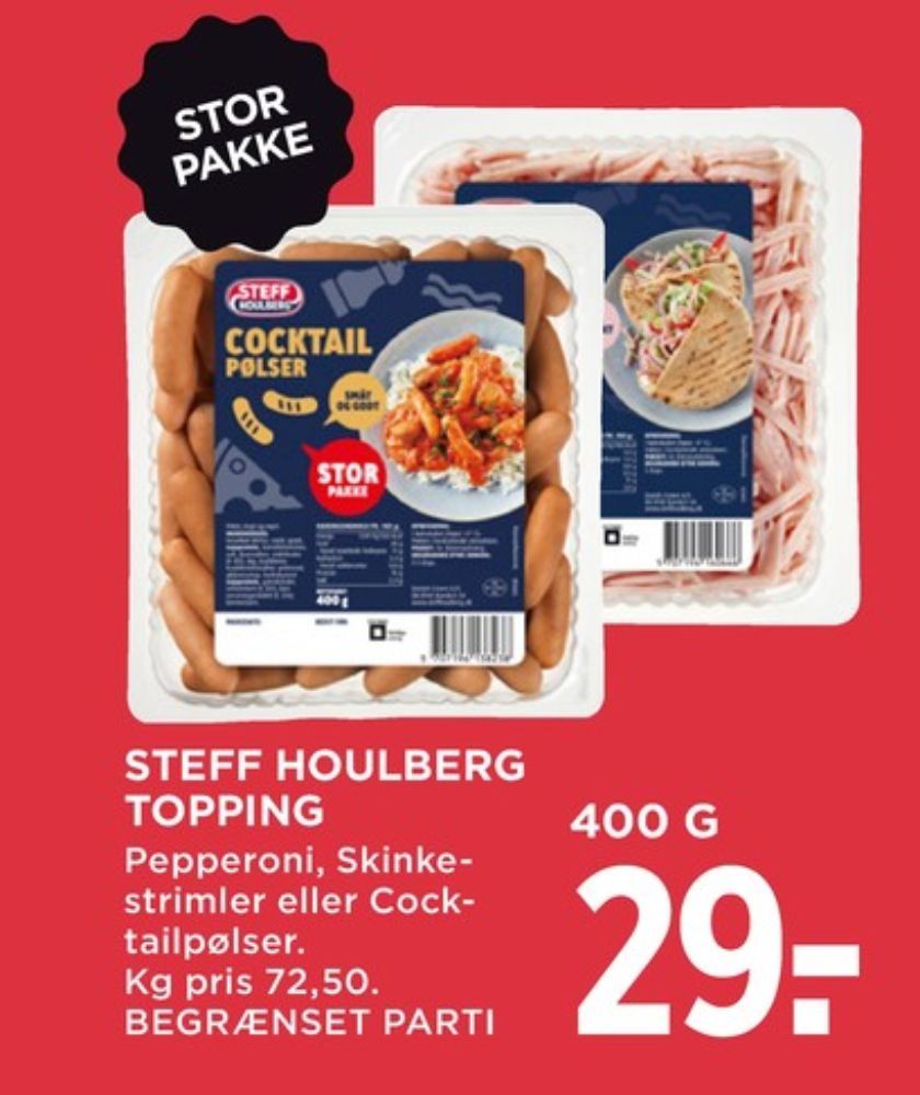 Steff Houlberg, Cocktailpølser