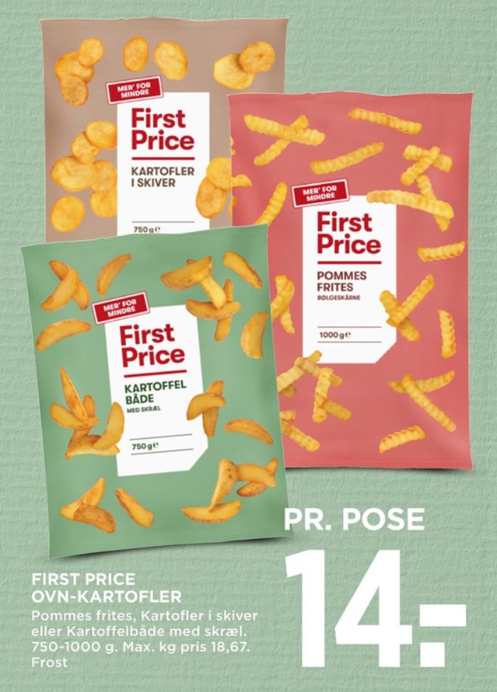 First Price, Kartoffelbåde med skræl