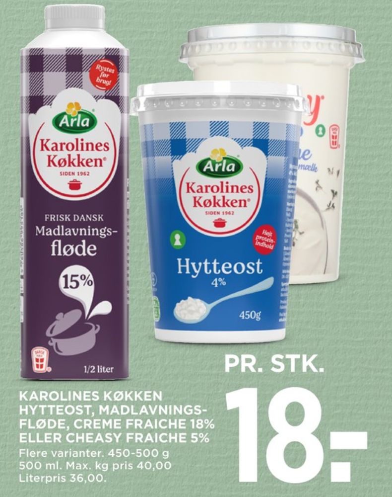 Karolines, Hytteost 4,5%