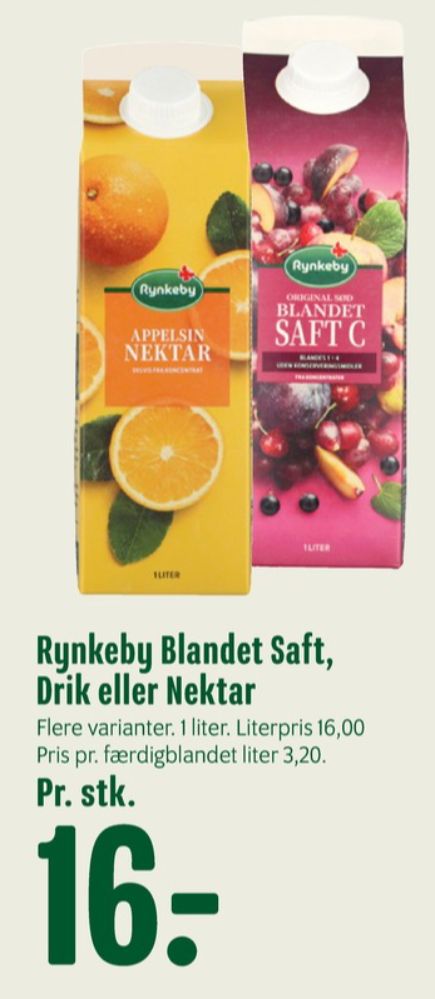 Rynkeby Nektar, Appelsinjuice