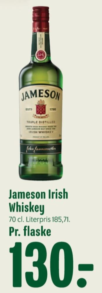 Jameson Triple Destilled, Whisky