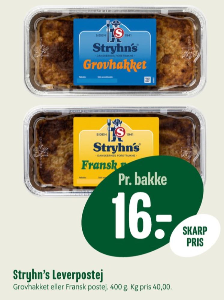 Stryhns Fransk Postej, Leverpostej