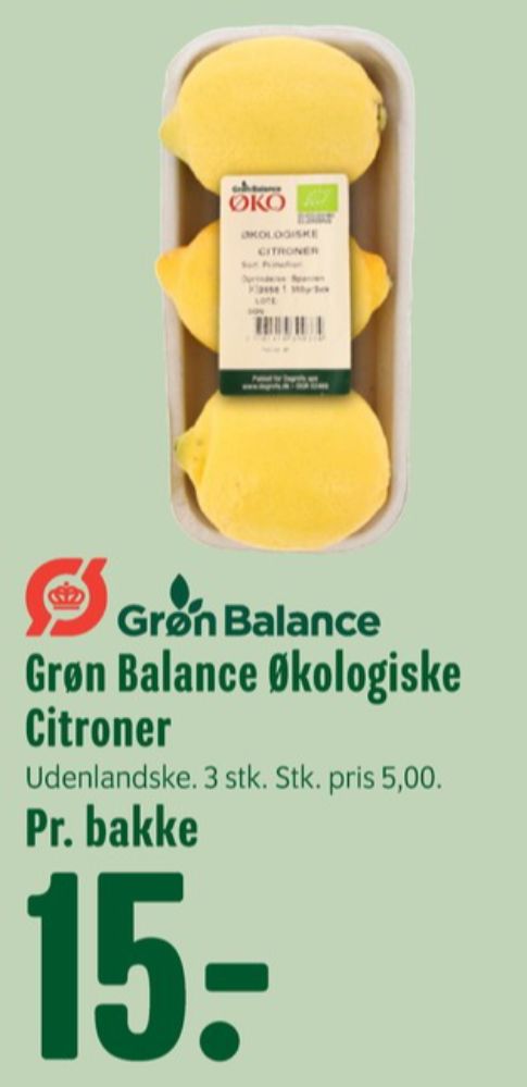 Grøn Balance, Citroner