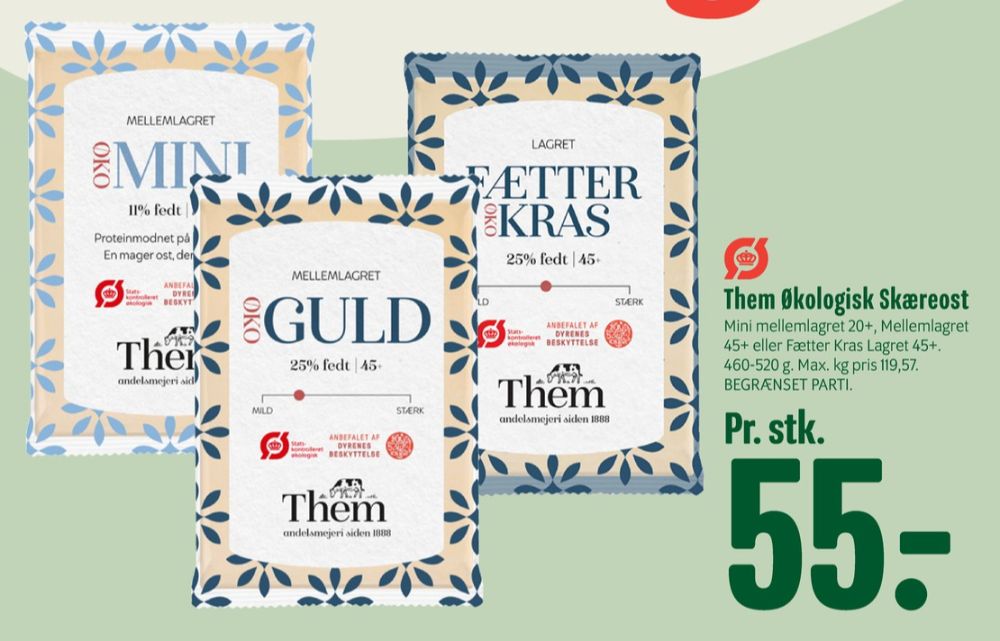 Them Ost, Skæreost Guld Mellemlagret