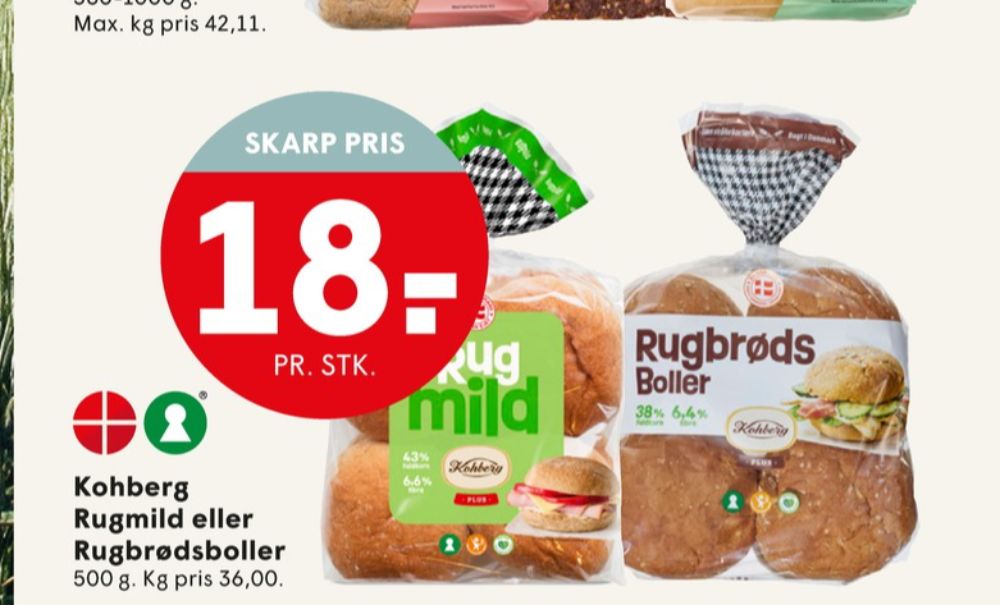 Kohberg, Rugbrødsboller