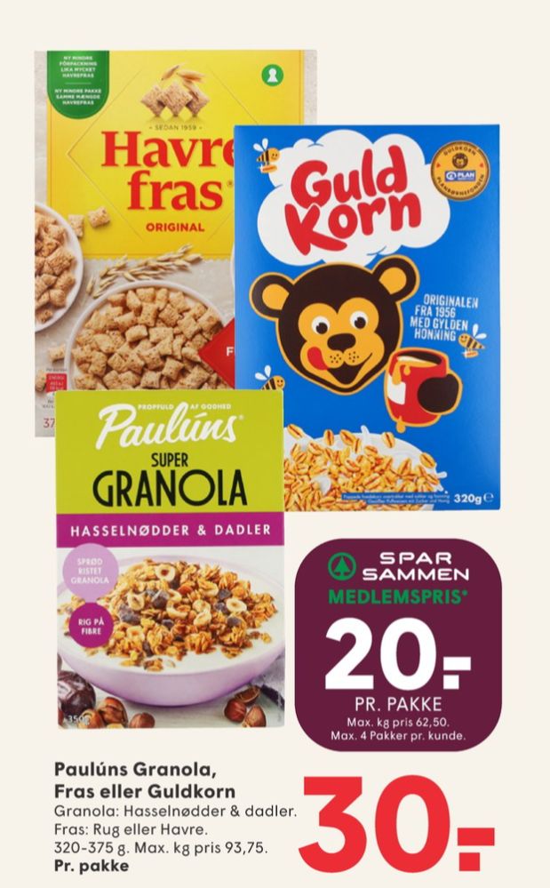 Pauluns, Granola Hasselnødder & Dadler