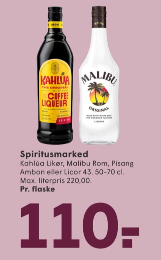Kahlua, Likør
