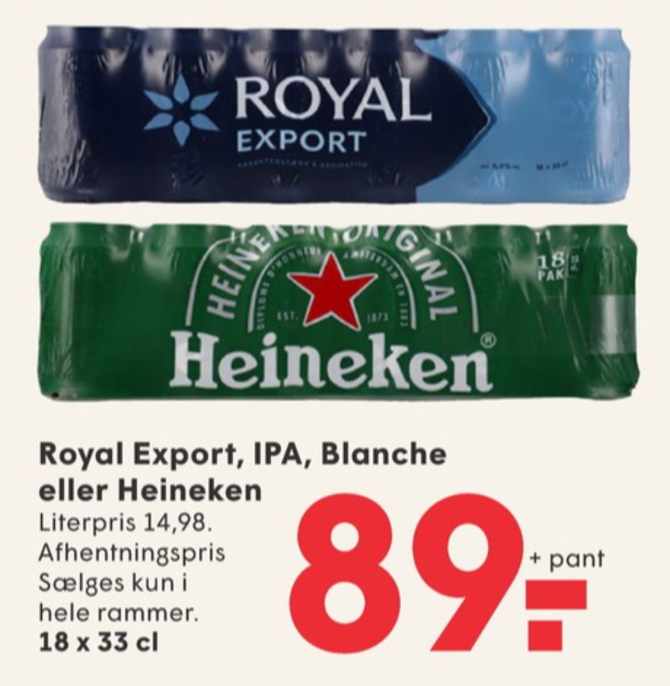 Royal Blanche, Øl 18 pk.