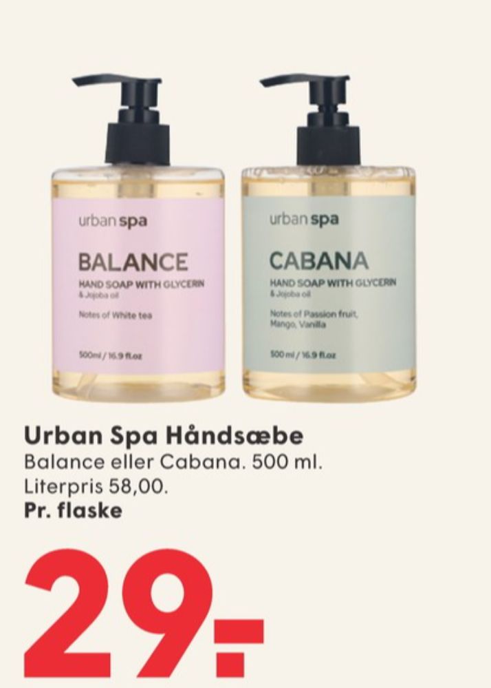 Urban Spa, Flydende sæbe