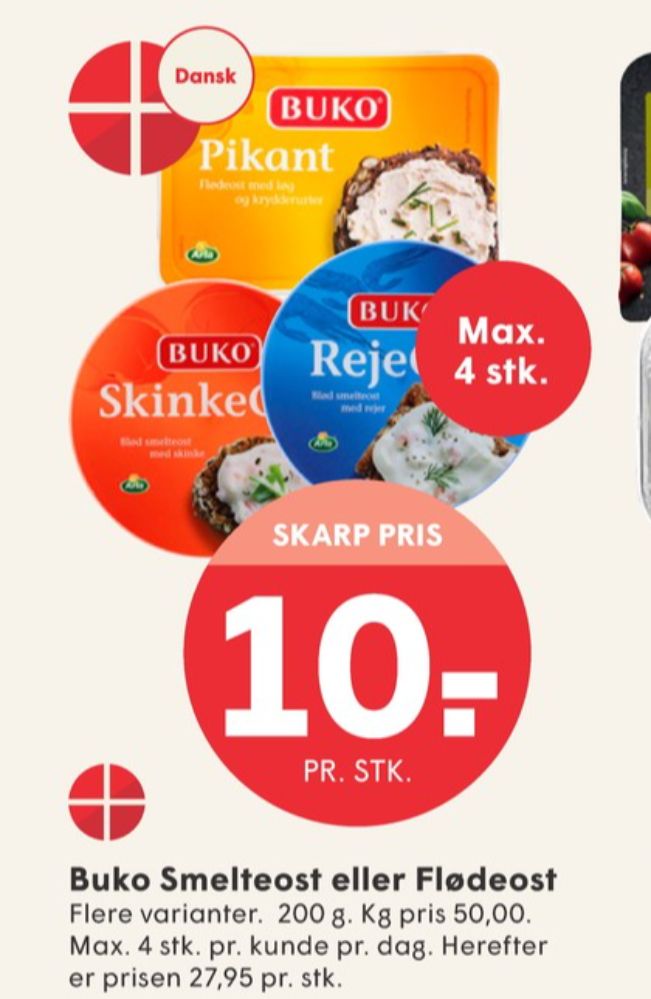 Buko Smelte, Smøreost Rejeost