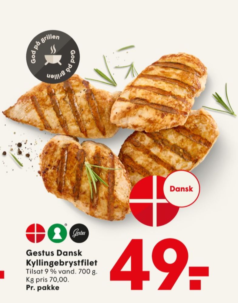 Gestus, Kyllingebrystfilet