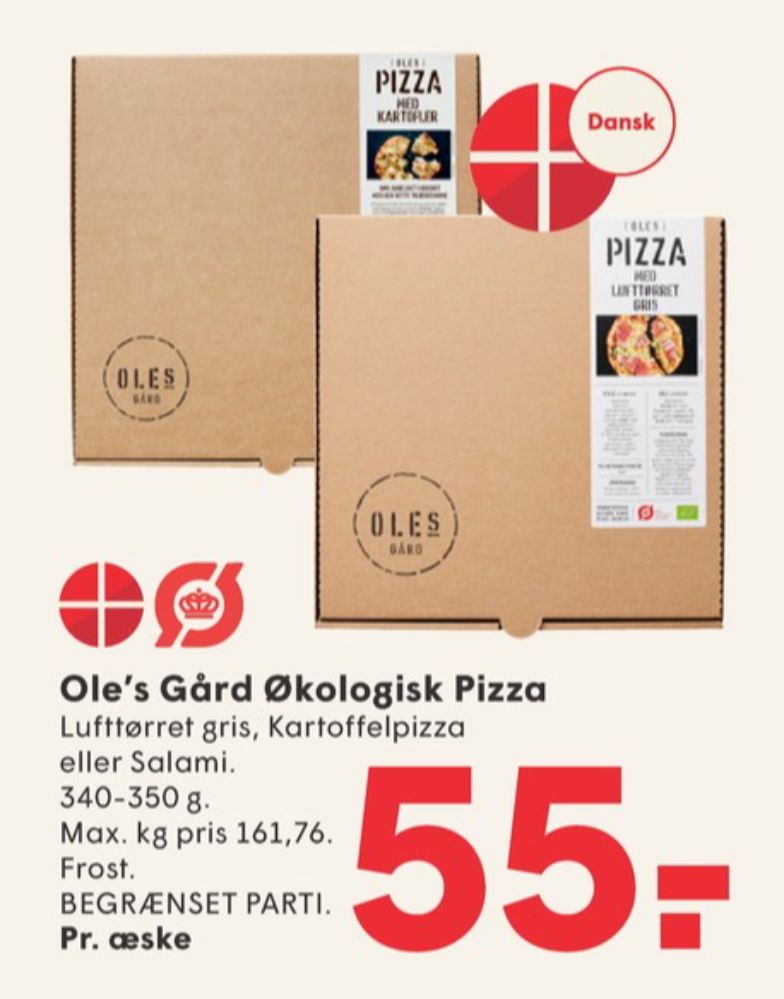 Ole's, Pizza med Kartofler