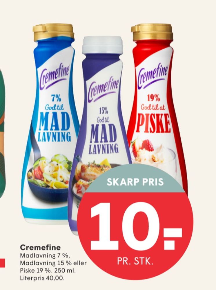 Cremefine, Madlavningsfløde 15 %