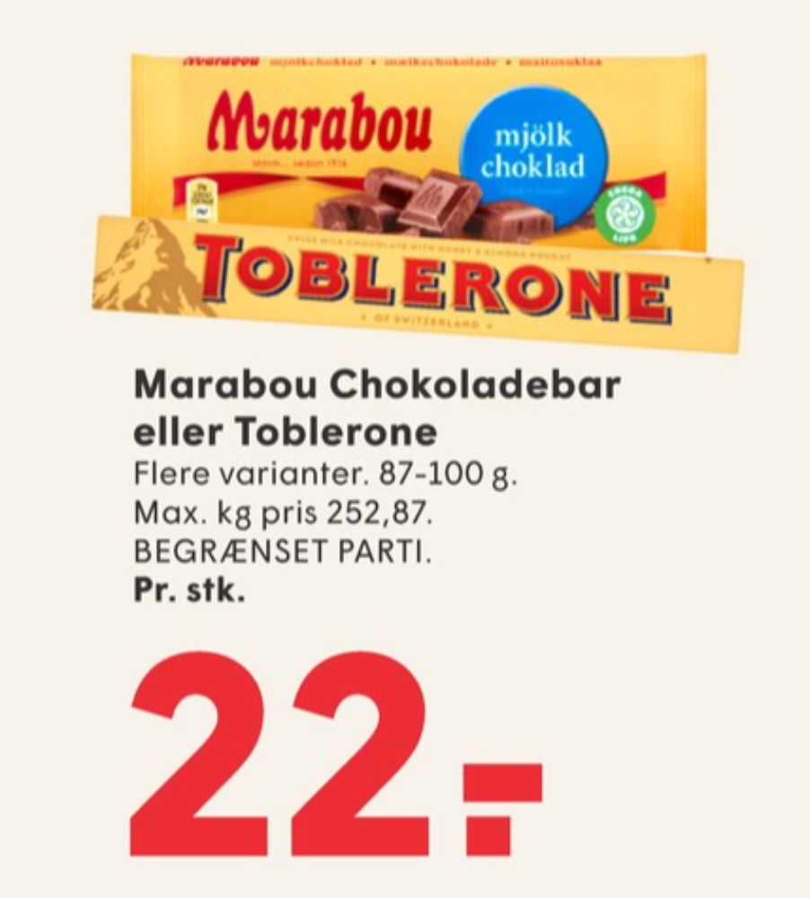 Marabou, Chokoladeplade Mjölk Choklad