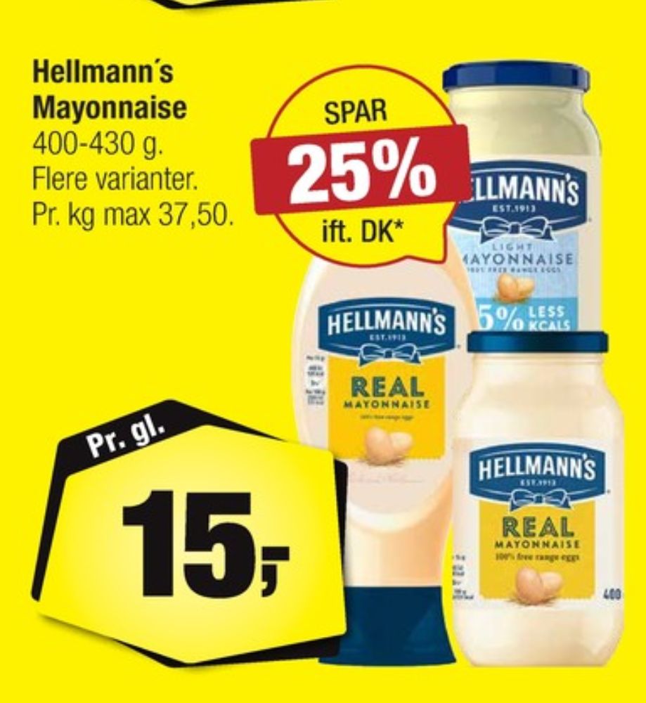 Hellmanns, Mayonnaise Light