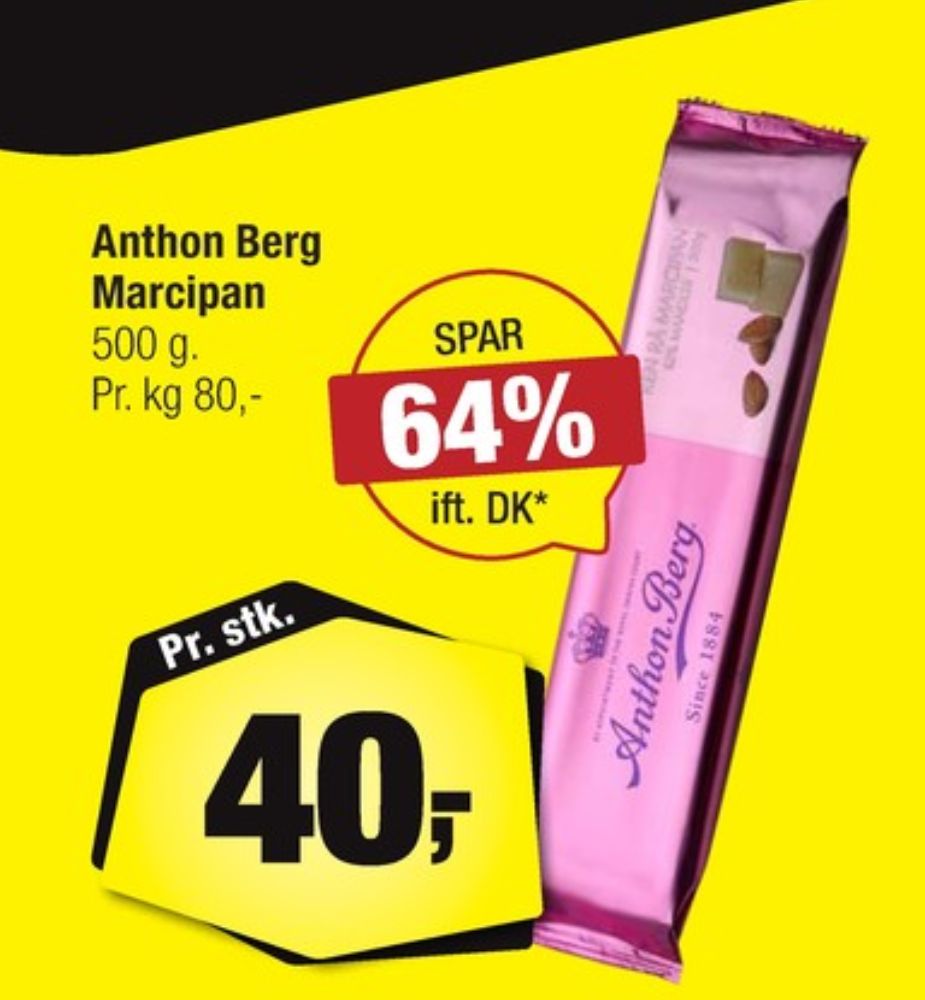 Anthon Berg, Marcipan