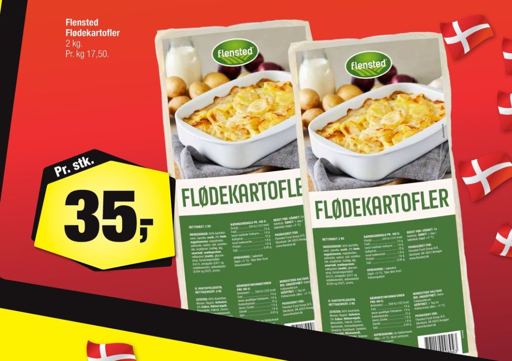 Flensted, Flødekartofler
