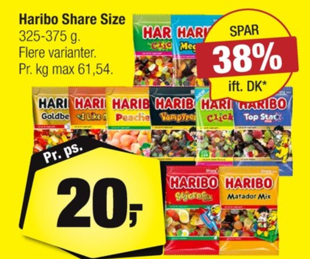 Haribo Matador Mix, Slikposer