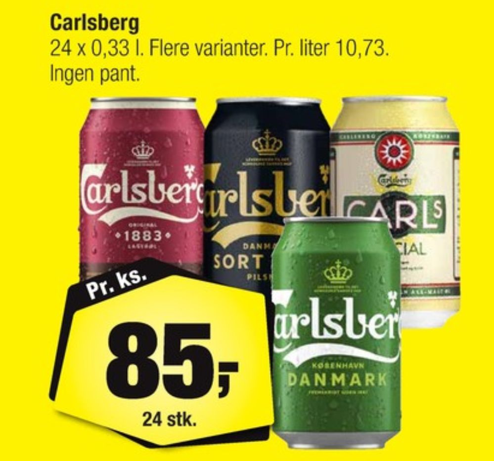 Carlsberg 1883, Øl 24 pk.