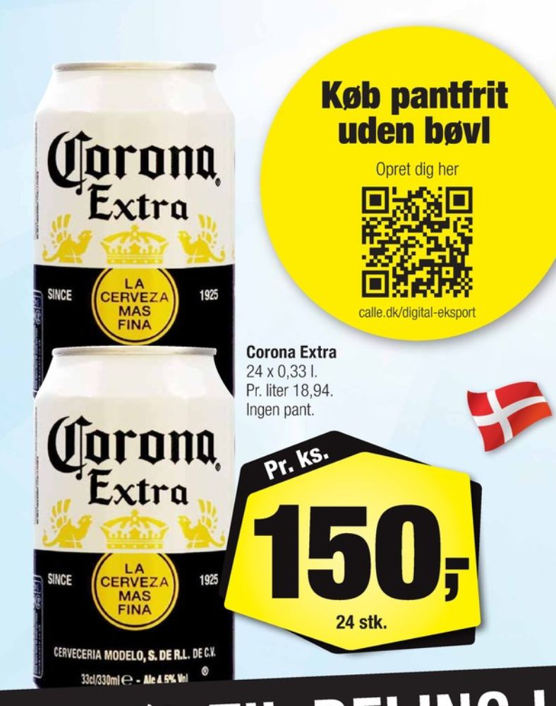 Corona Extra, Øl 24 pk.