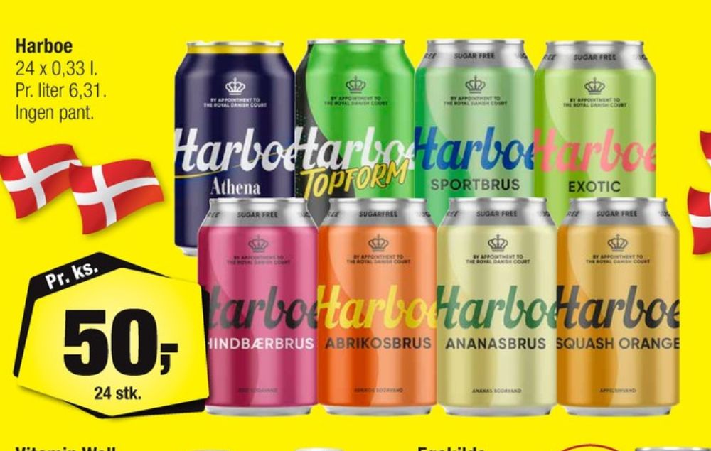 Harboe Ananasbrus, Ananassodavand 24 pk. 