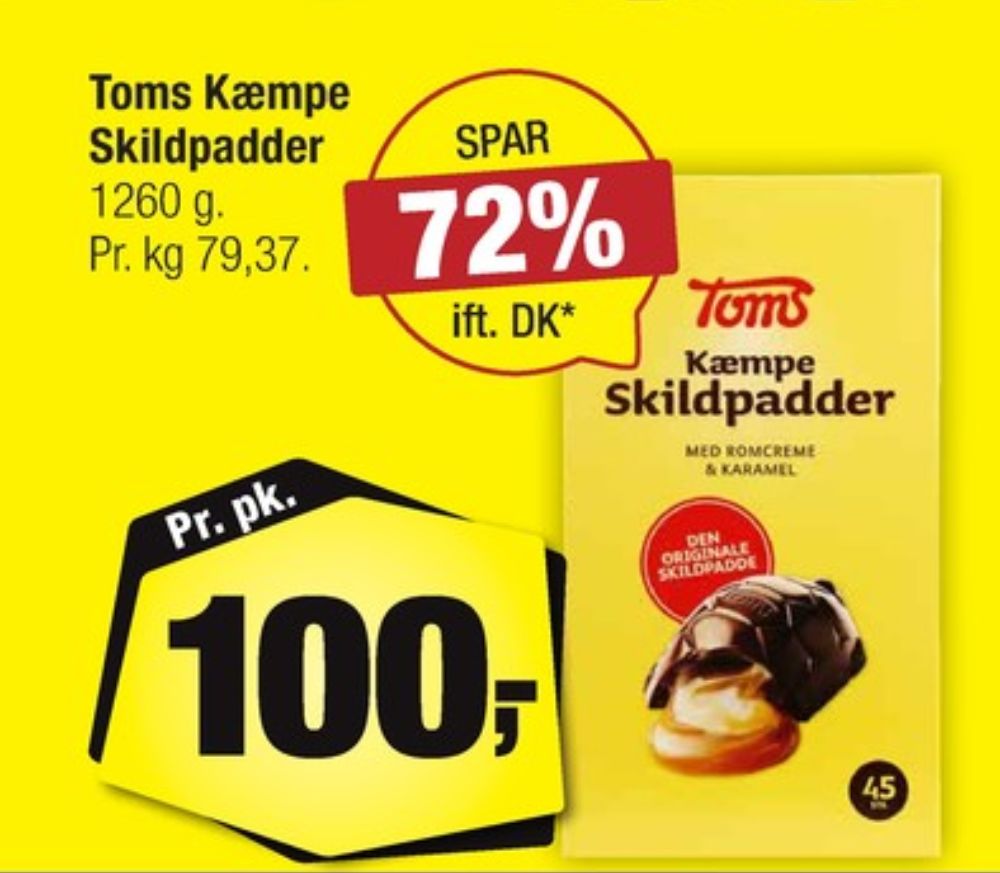 Toms Kæmpe Skildpadder, Chokoladeskildpadder
